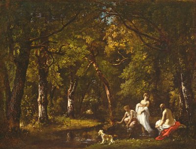 Badende an einem Waldstrom, 1859 von Narcisse Virgile Diaz de la Peña